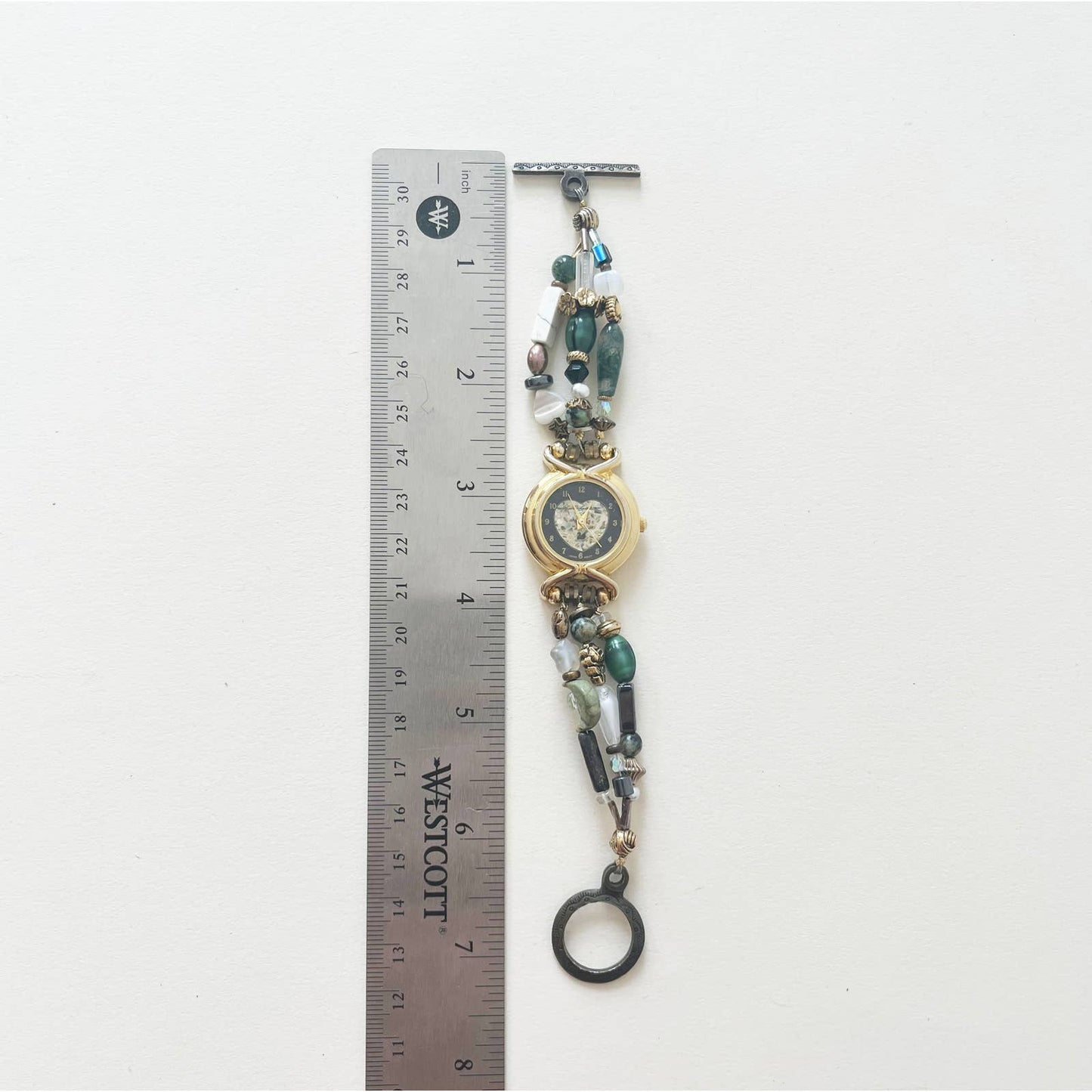 Vintage Rare Gold Beaded Charm Watch