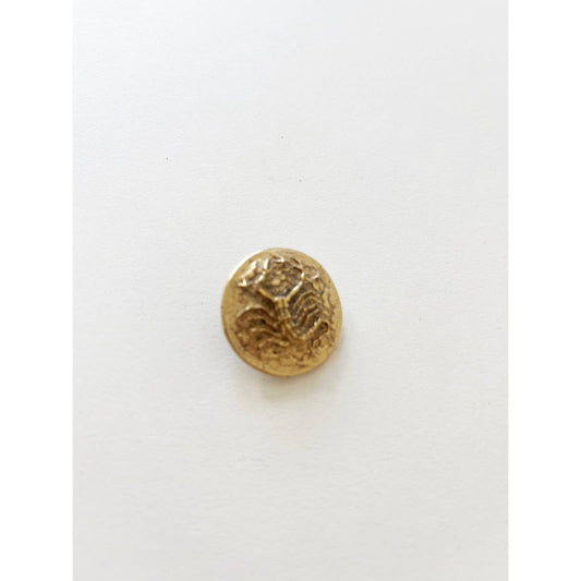 Scorpio Brass Brooch - Les Bernard Inc