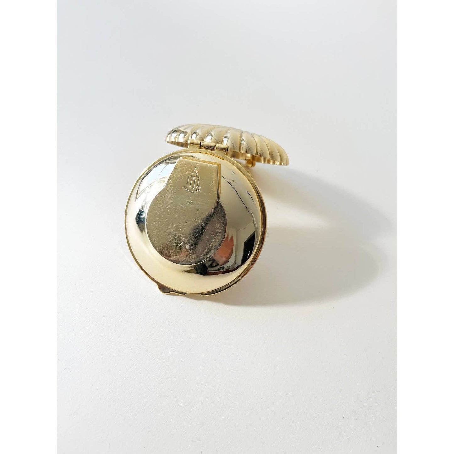 Vintage Brass Shell Ring Box