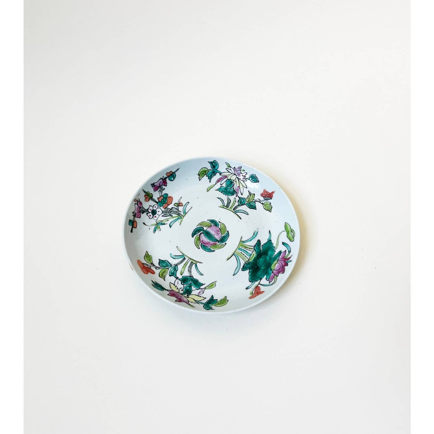 Vintage Chinoiserie Ceramic Dish