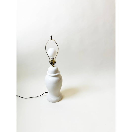 Vintage 80s Cream White Lamp