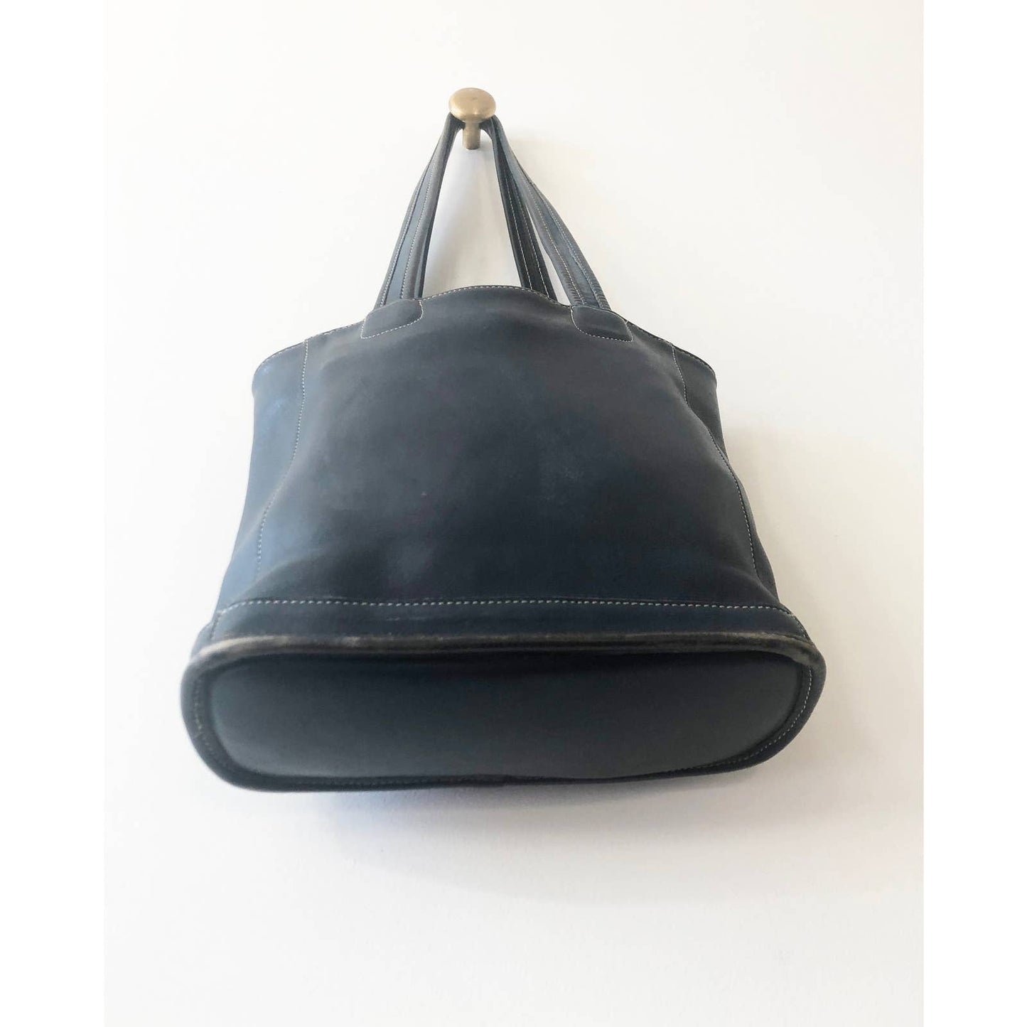 Vintage Coach Bucket Bag Large Dark Navy Shoulder Bag
