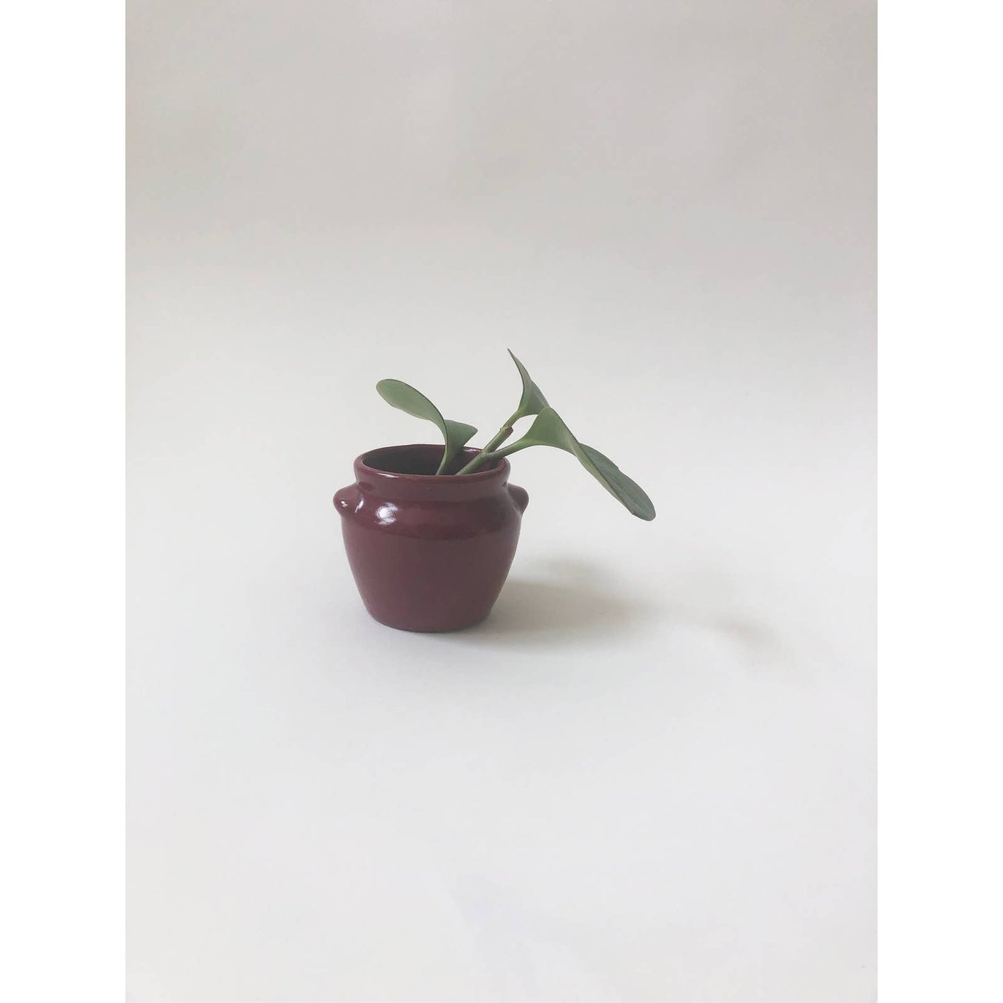 Vintage Mini Maroon Bud Vase