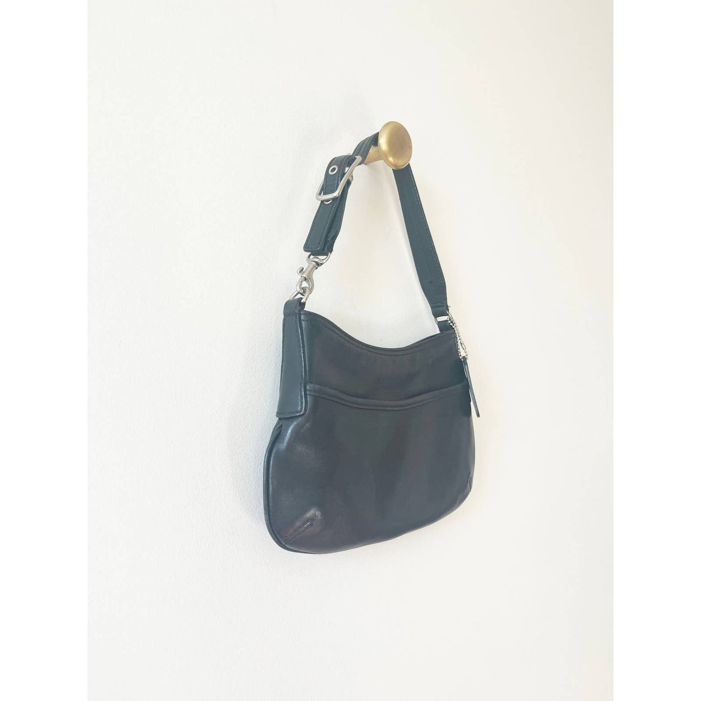 Vintage 90s Black Coach Mini Handbag