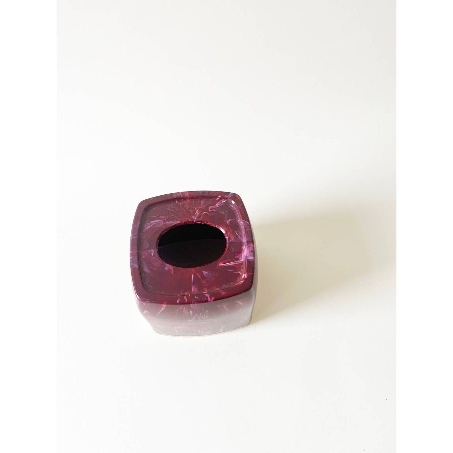 Vintage Marbleized Maroon Tissue Paper Cover