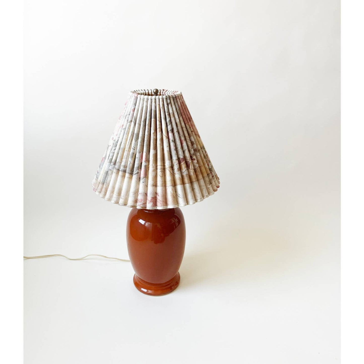 Vintage Orange Ceramic Table Lamp