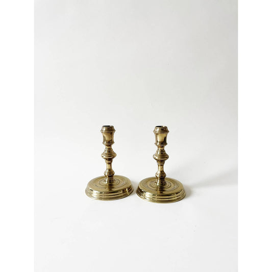 Vintage Brass Candlesticks Set Virginia Metalcrafters