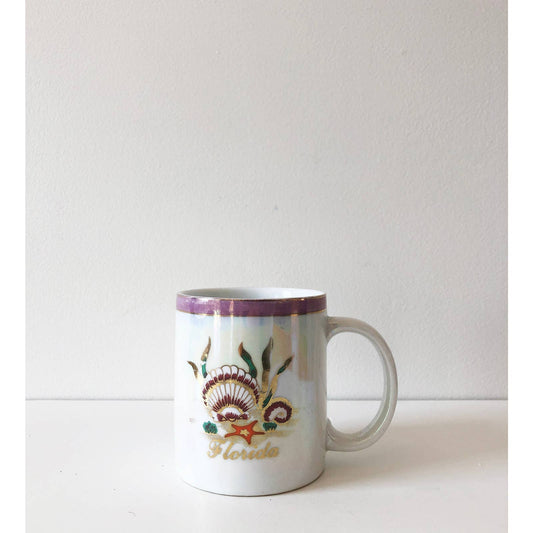Cute Vintage Florida Mug | Iridescent Pink 80s Style Cup