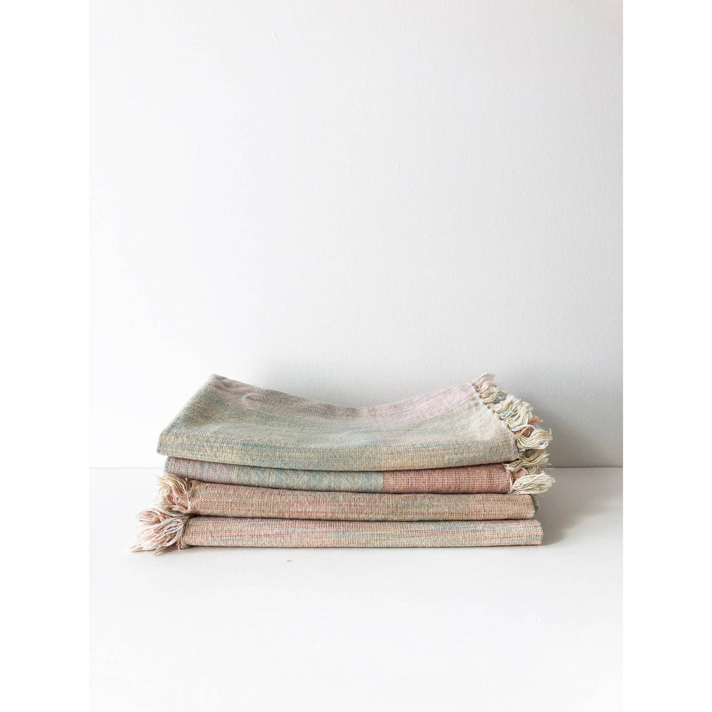 Set of 4 Vintage Pastel Napkins