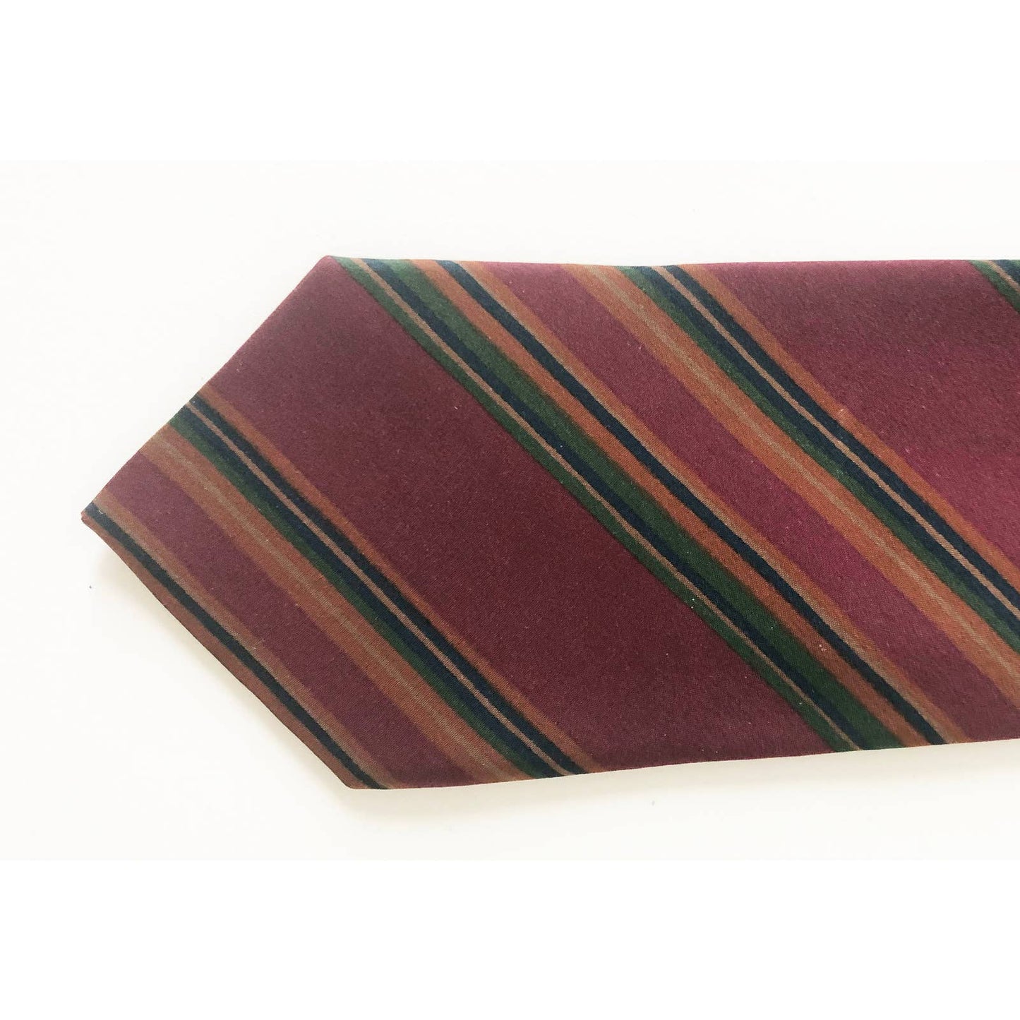 Vintage Silk Balenciaga Striped Tie