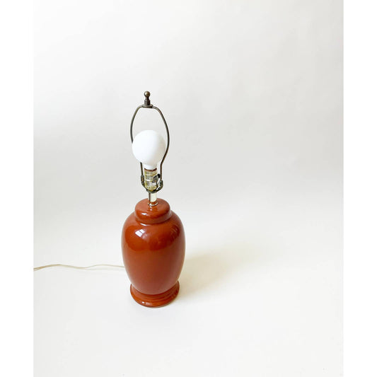 Vintage Orange Ceramic Table Lamp