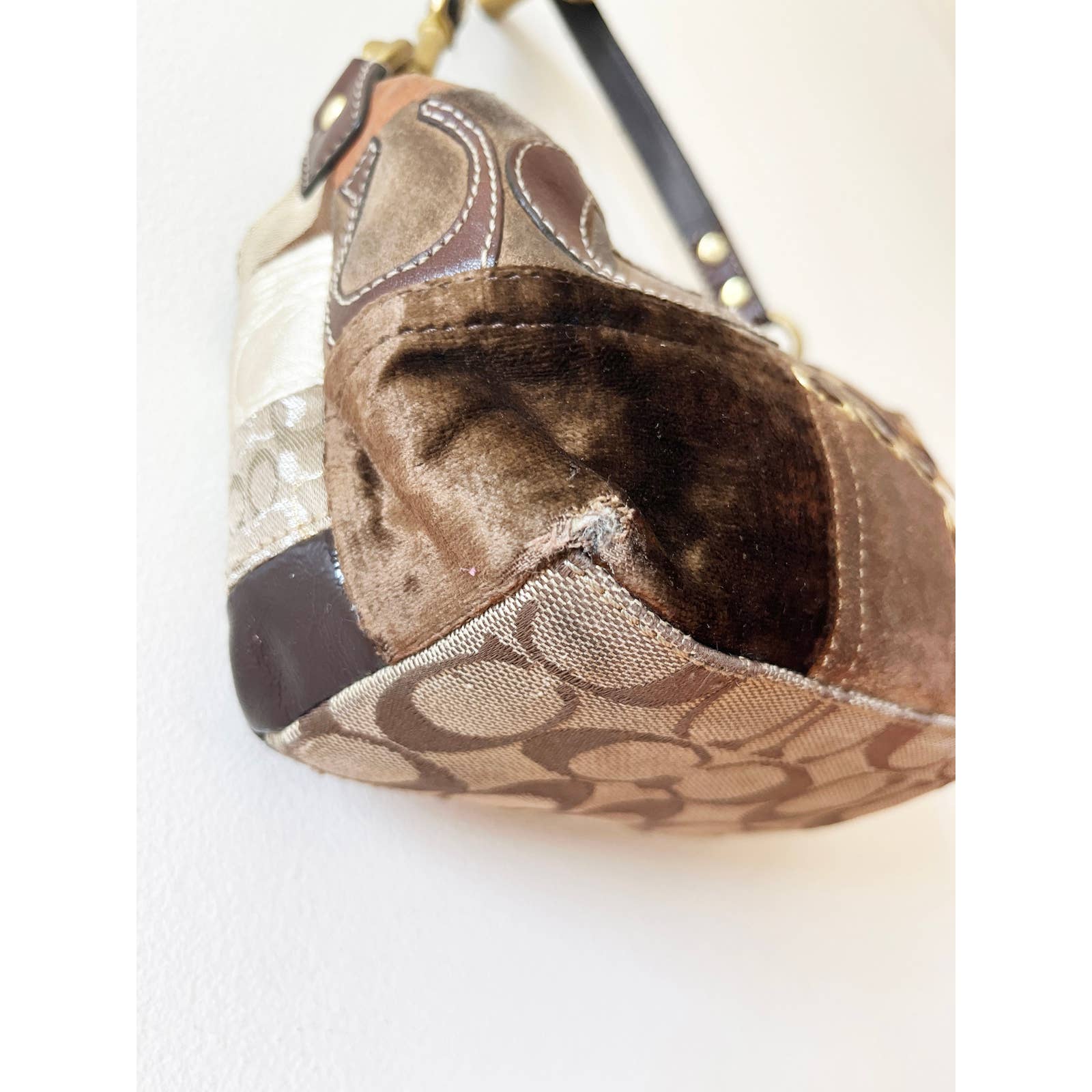 Coach patchwork on sale crossbody purse