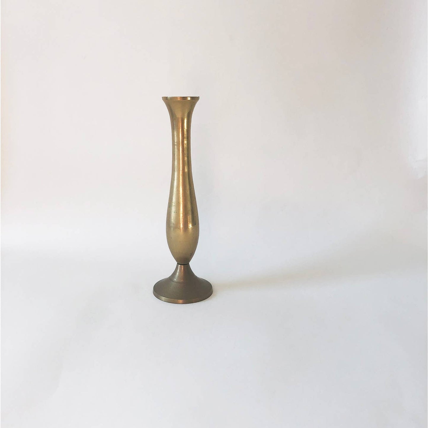 Vintage Tall Brass Vase