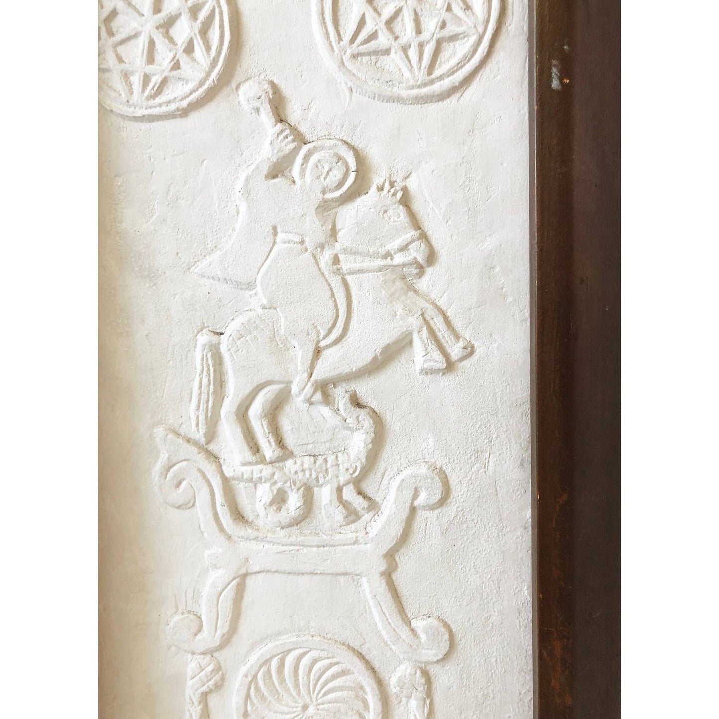 Vintage Celtic Cement Relief Plaque Wall Hanging