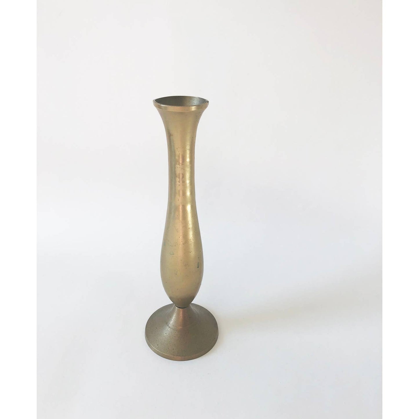 Vintage Tall Brass Vase