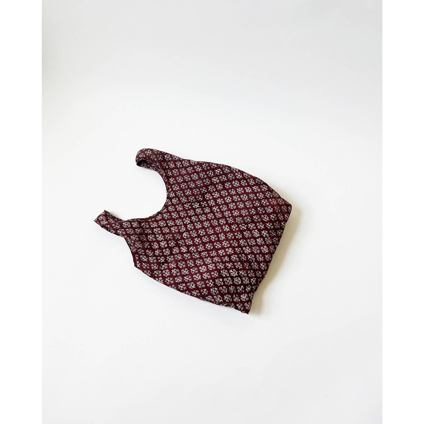 Brown Boho Print Quilted Mini Bag