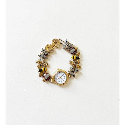 Vintage Rare Whimsical Insect Bracelet Watch