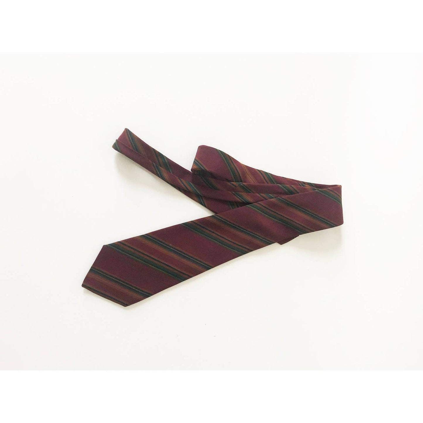 Vintage Silk Balenciaga Striped Tie