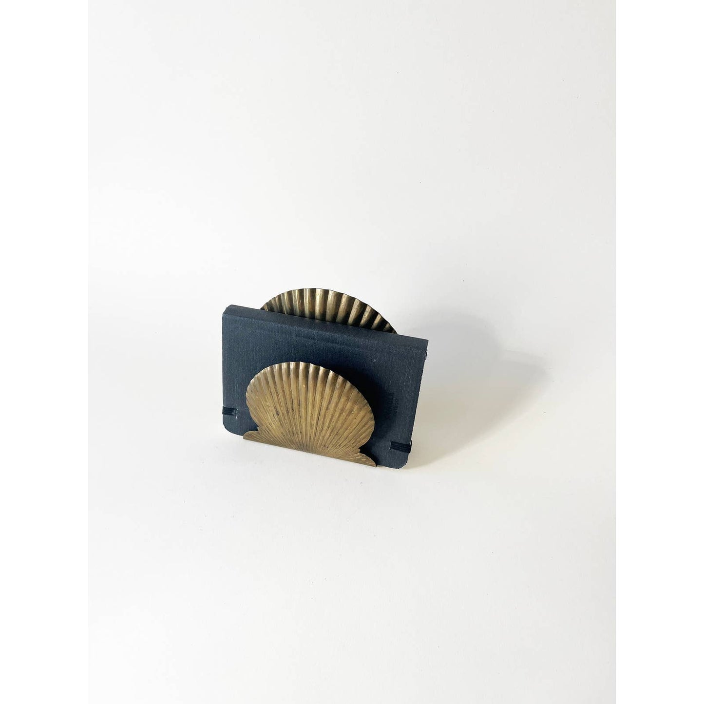 Vintage Brass Shell Letter Holder Classic Paper Divider