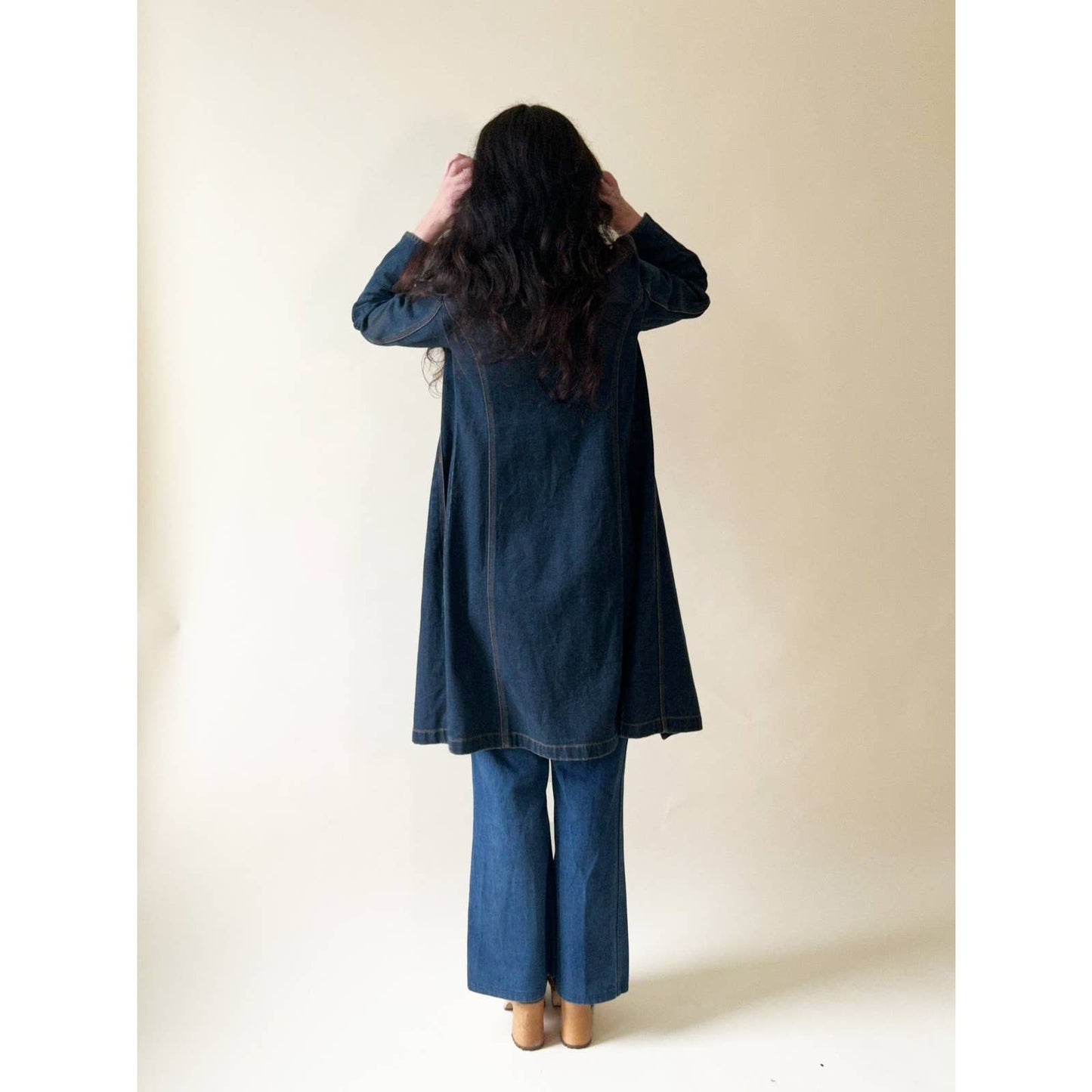 Vintage Gap Denim Long Jacket Size XXS