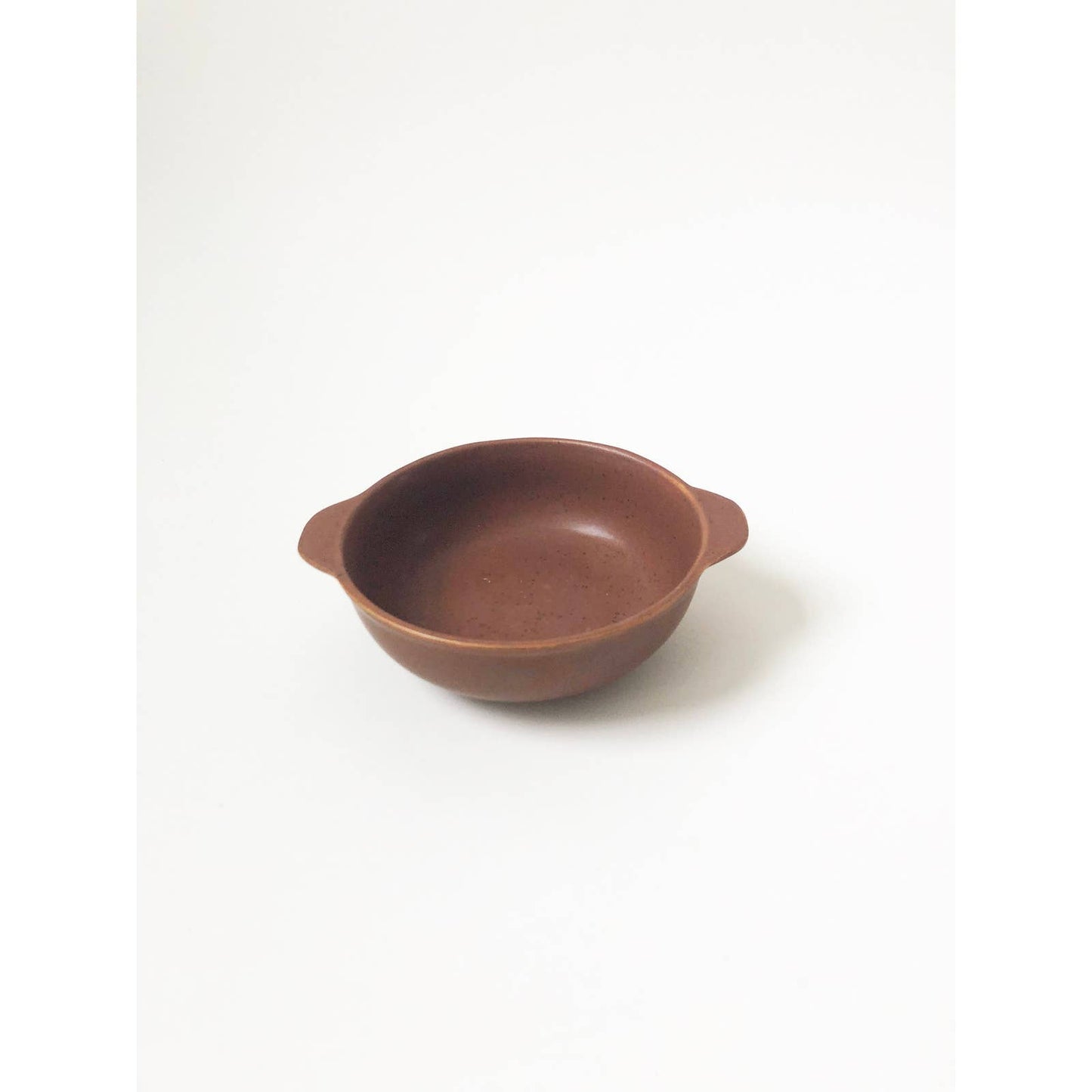 Deep Orange Stoneware Small Speckled Bowl