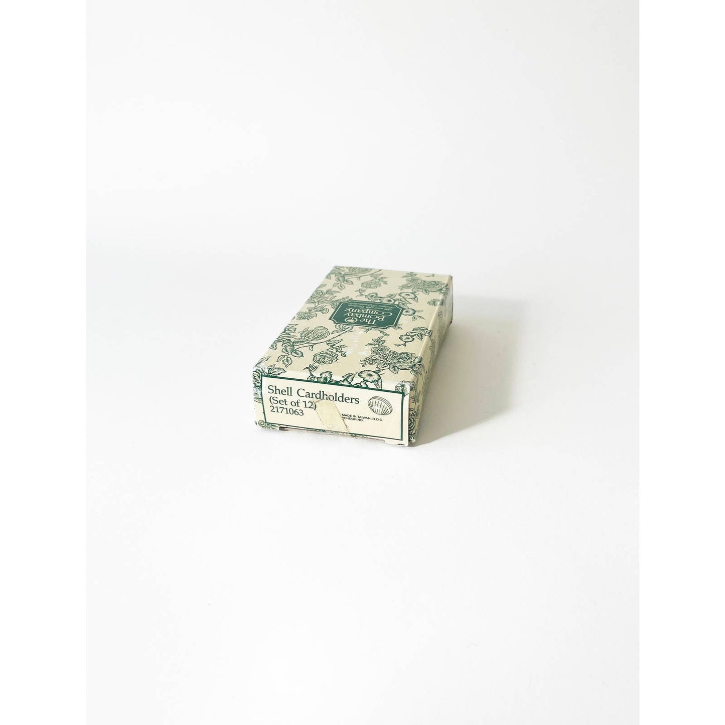 Vintage Brass Shell Mini Card Holder