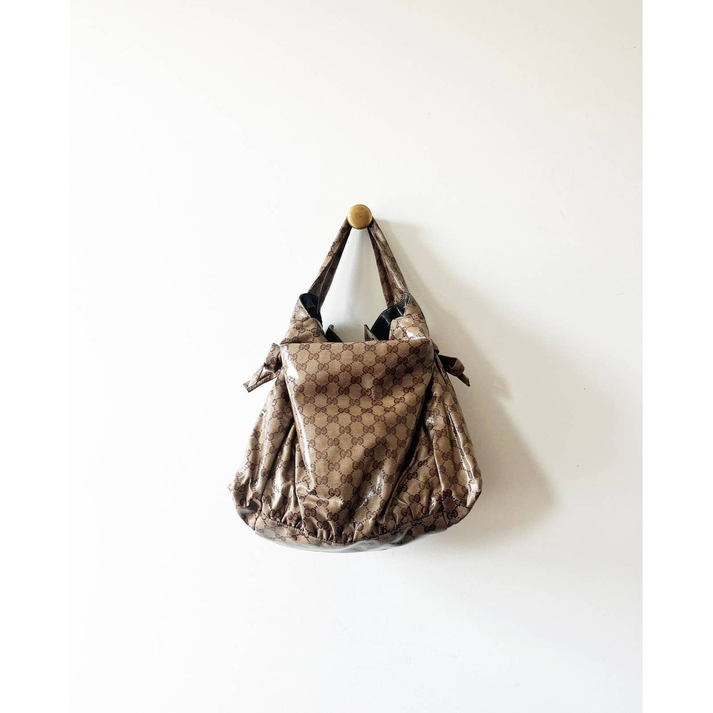 Gucci Y2K Hystaria Collection Monogram Logo Hobo Purse