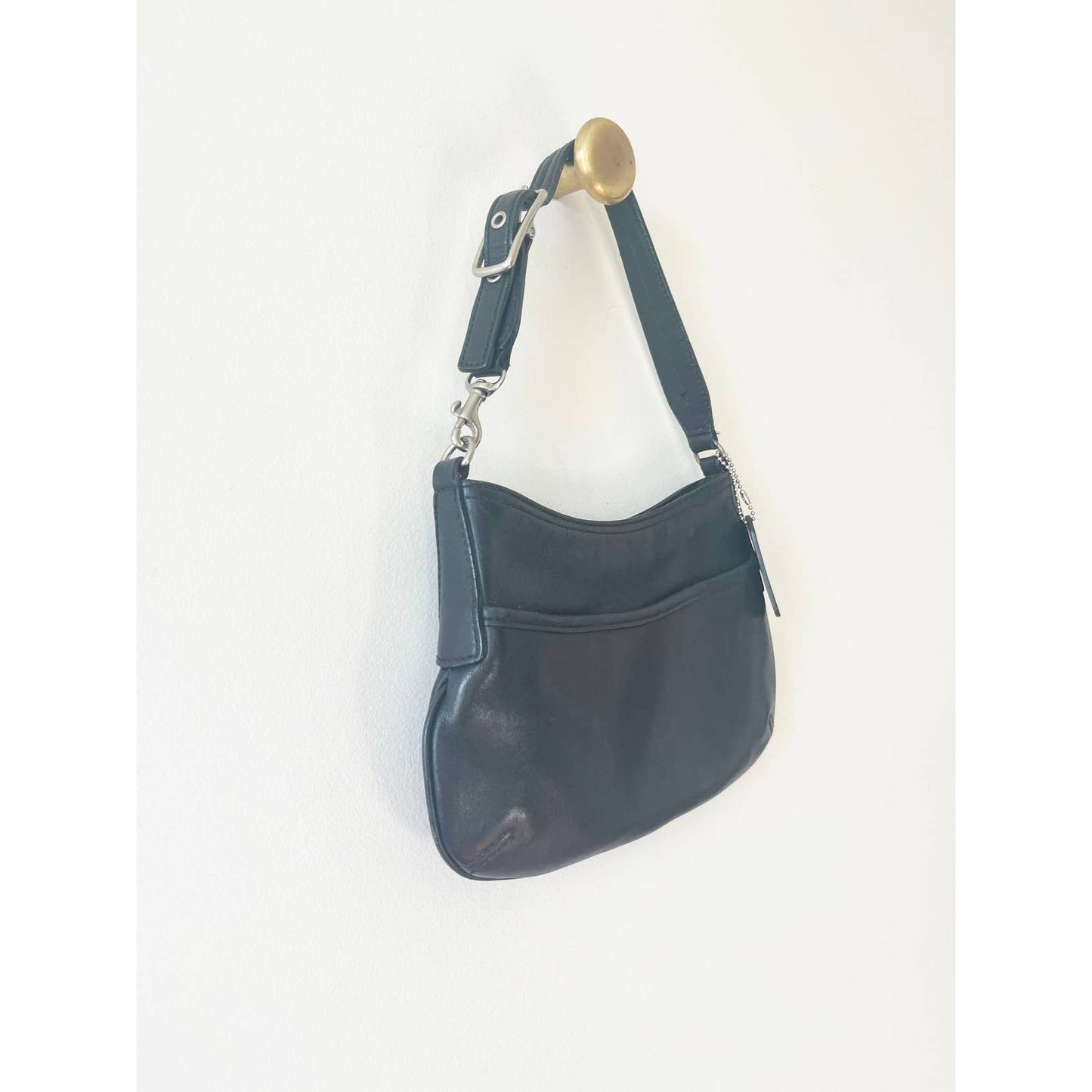 Vintage 90s Black Coach Mini Handbag