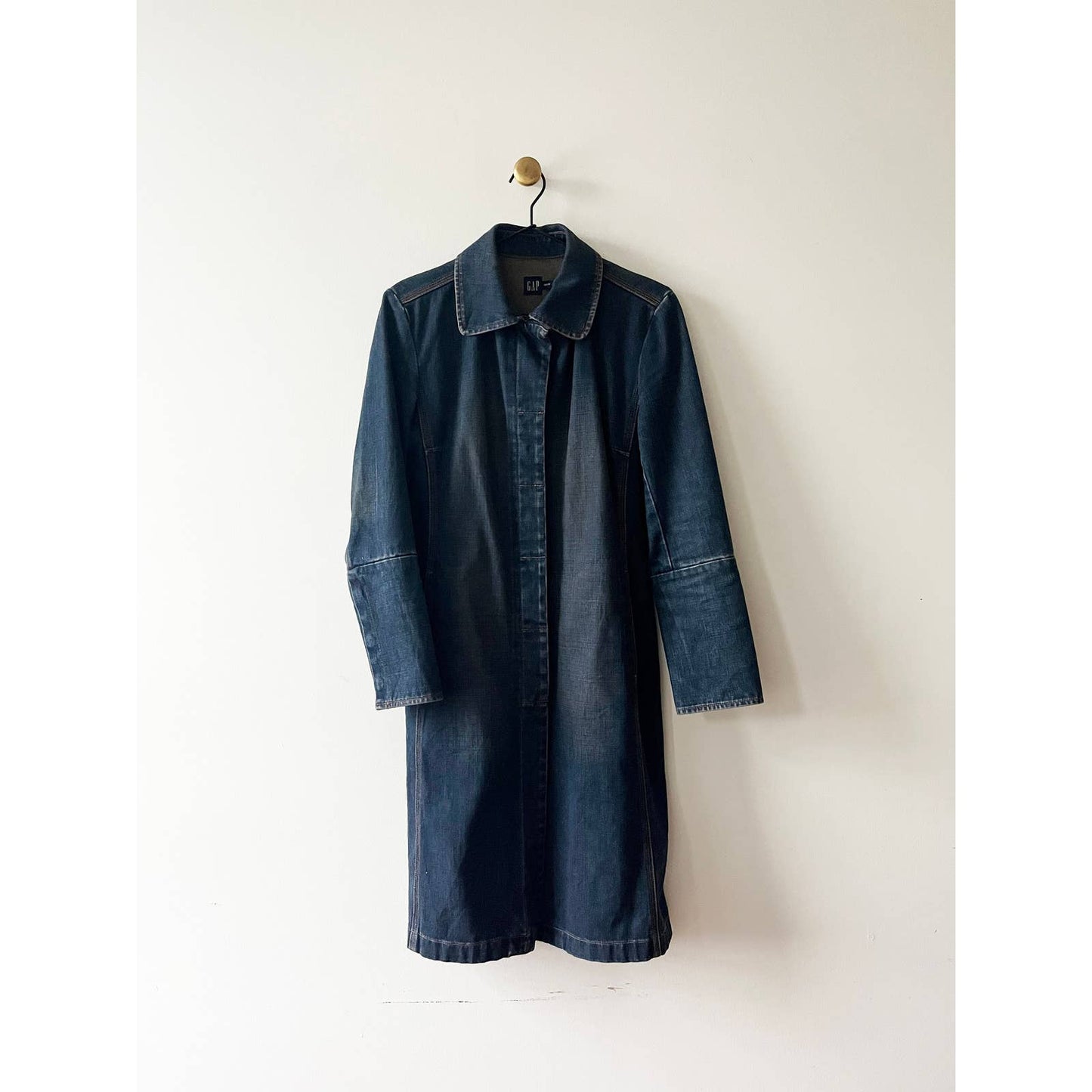 Vintage Gap Denim Long Jacket Size XXS