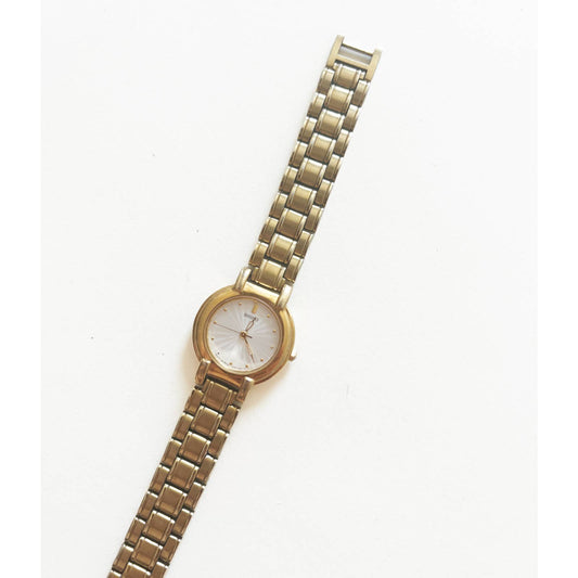 Vintage 90s Gold Link Watch