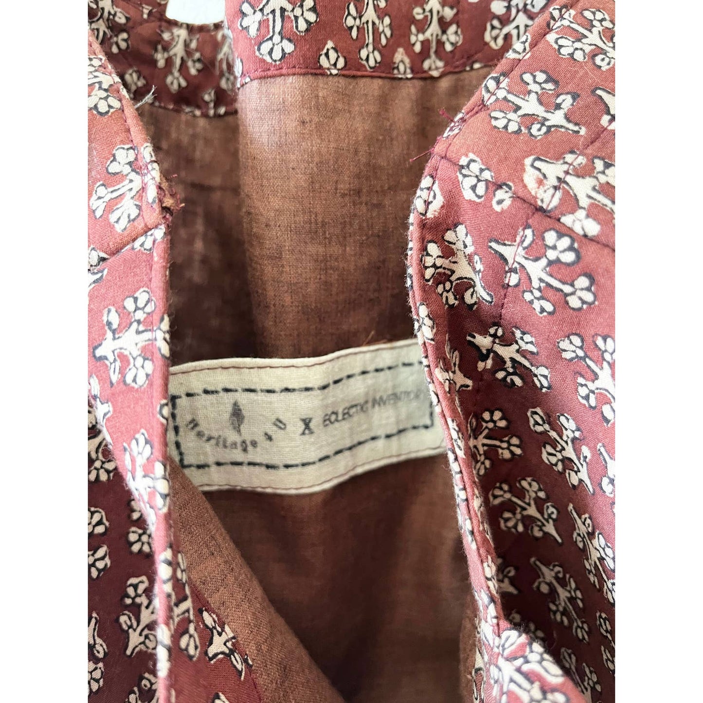 Brown Boho Print Tote Bag