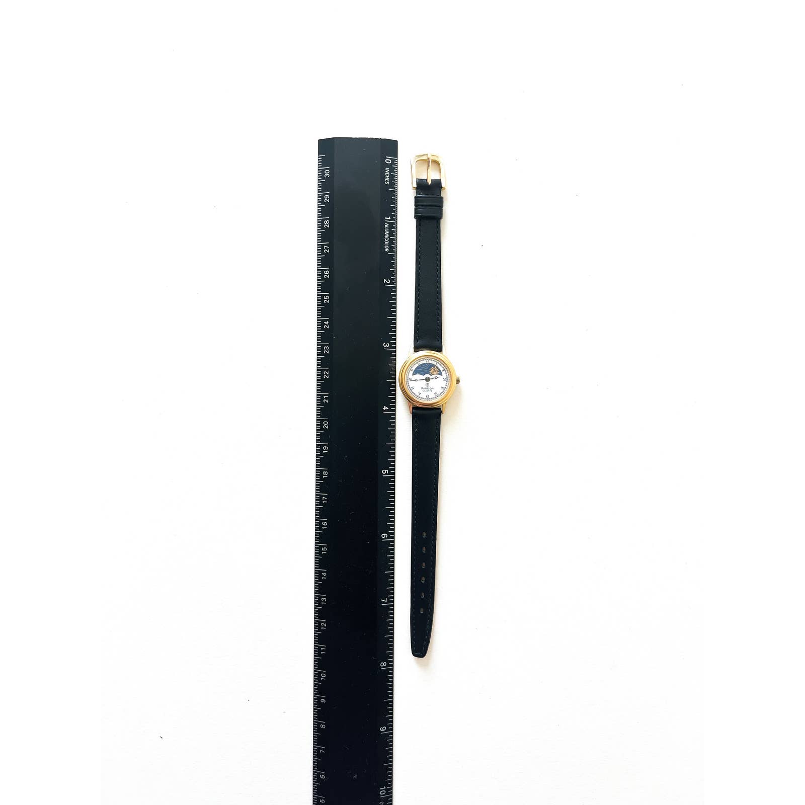 Vintage Leather Armitron Sun & Moon Watch
