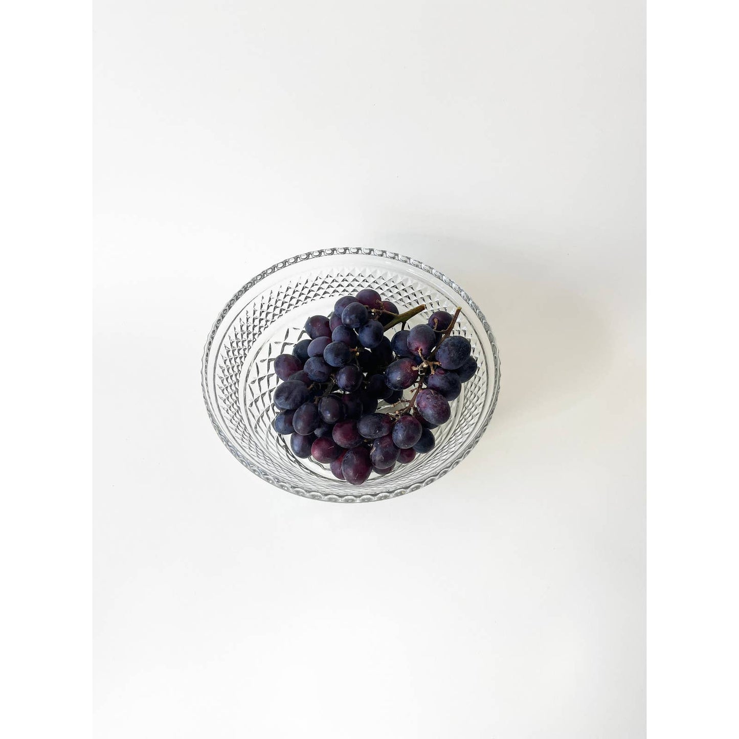 Vintage Clear Glass Classic Mixing Bowl