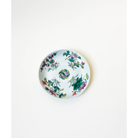Vintage Chinoiserie Ceramic Dish