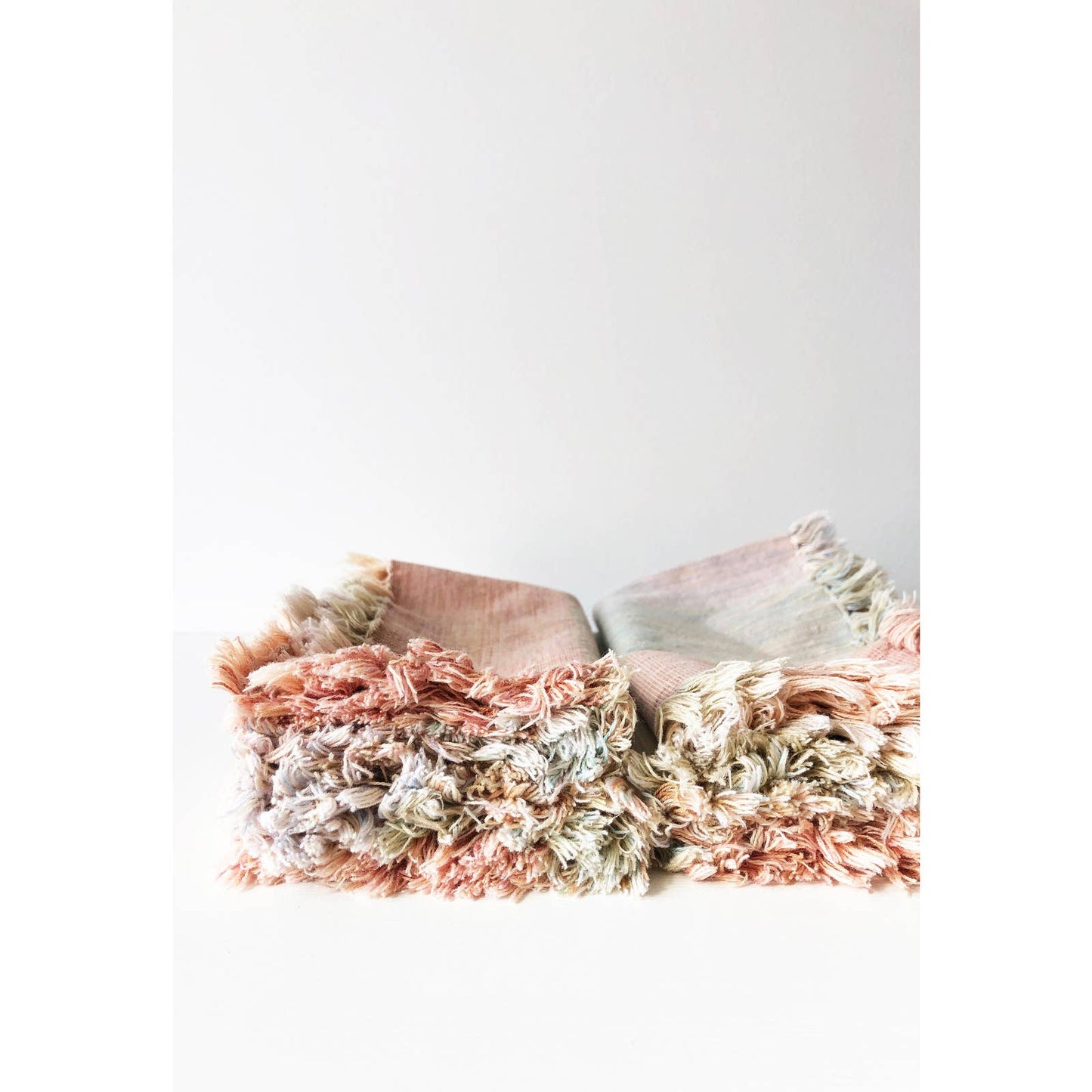 Set of 4 Vintage Pastel Napkins