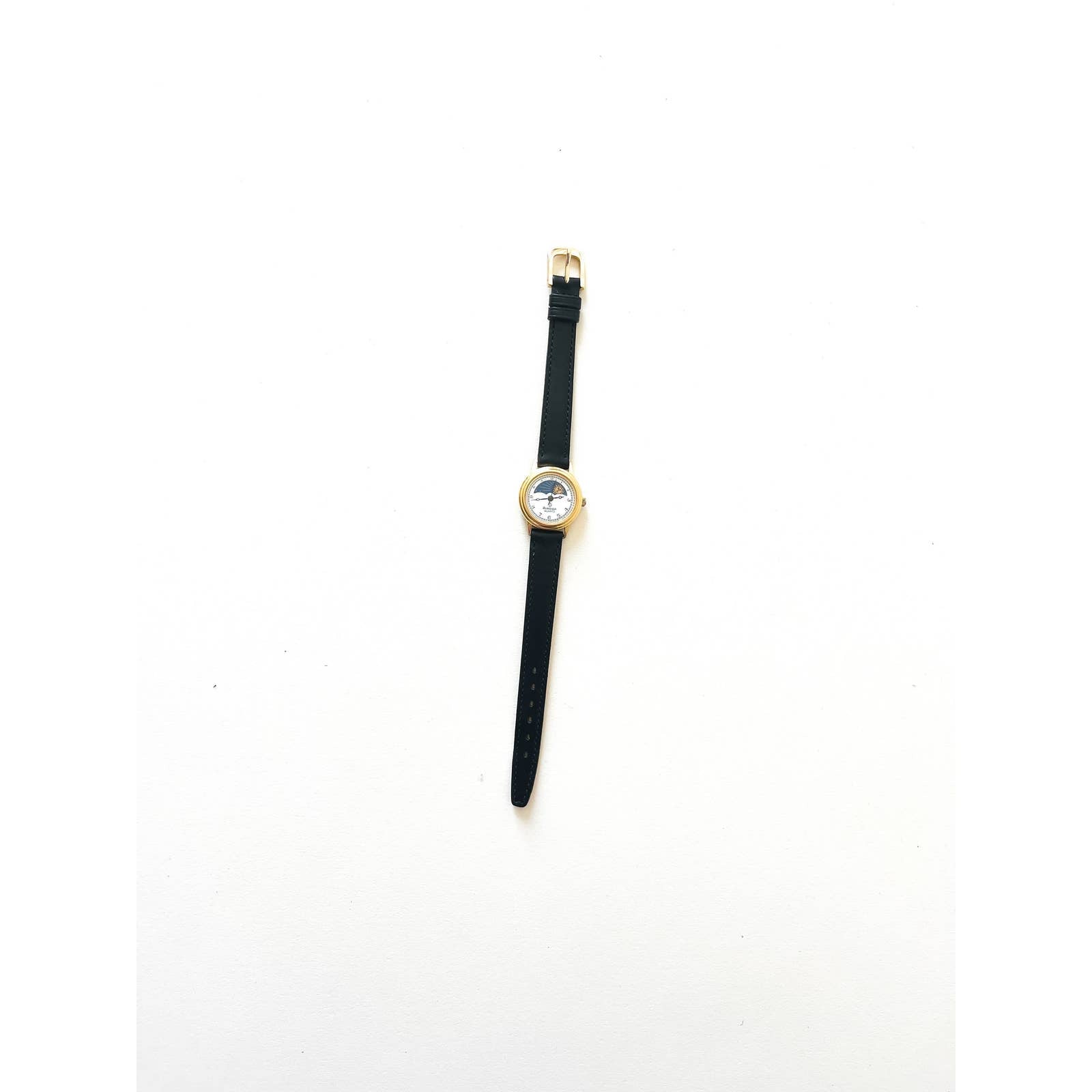 Vintage Leather Armitron Sun & Moon Watch