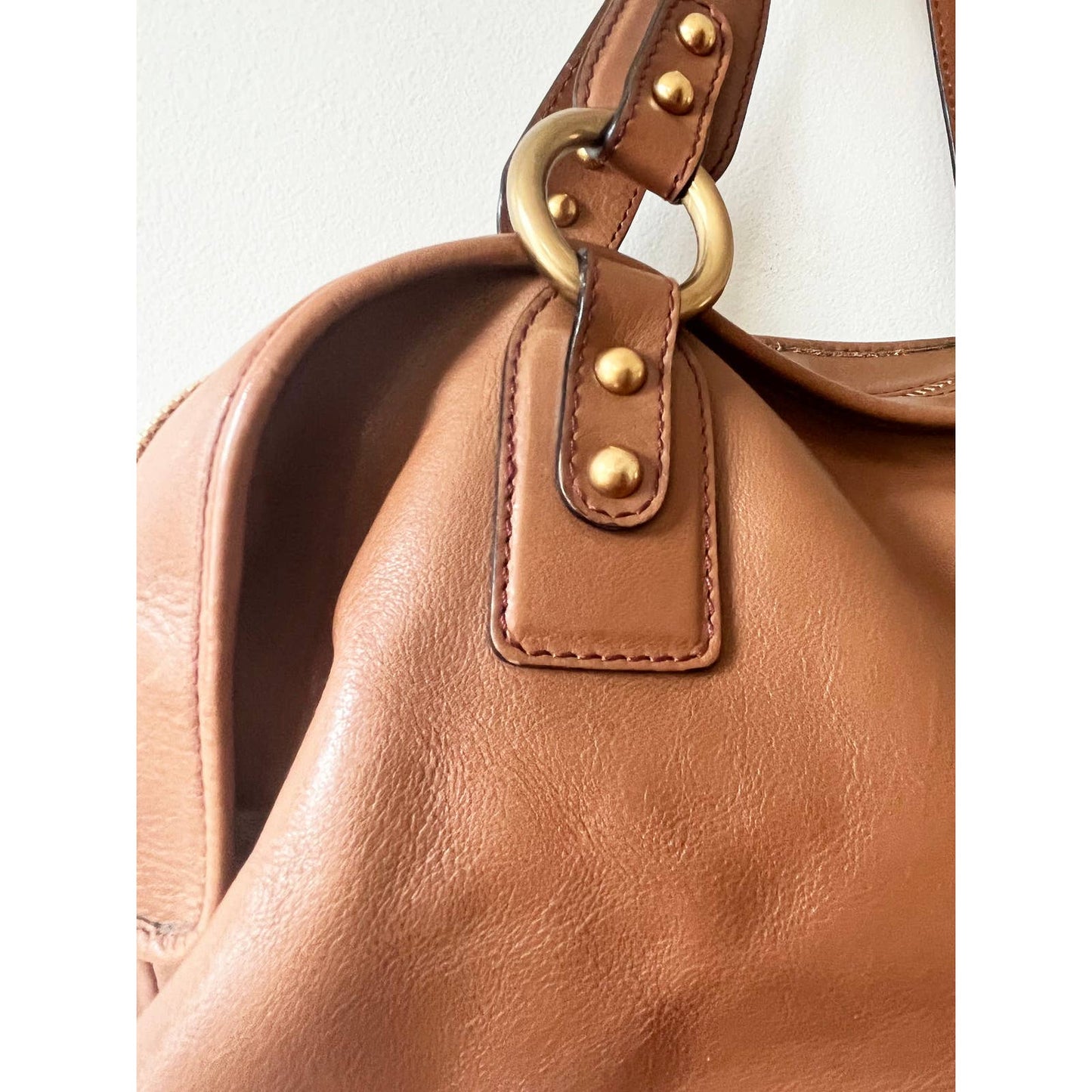 Y2k Marc Jacobs Zipper Leather Satchel Bag