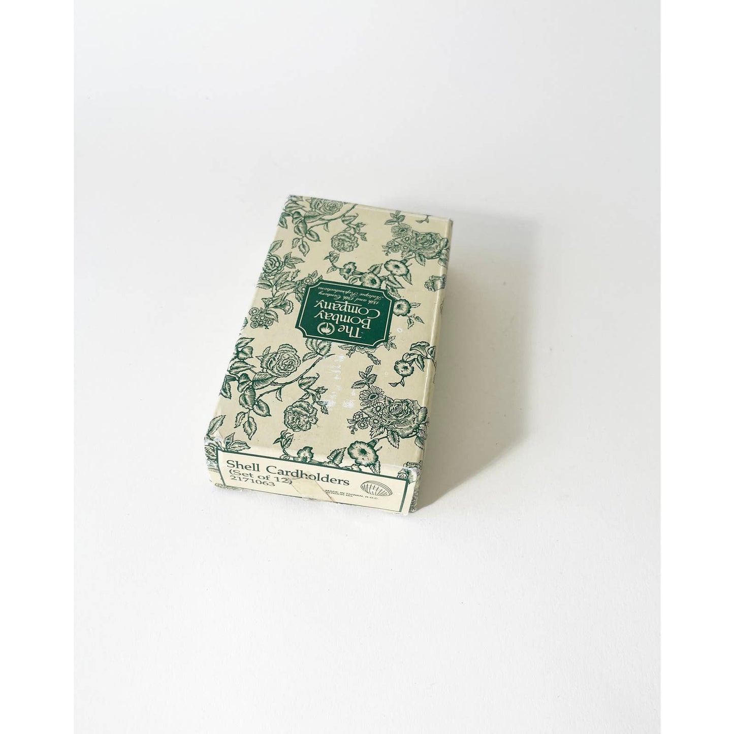 Vintage Brass Shell Mini Card Holder