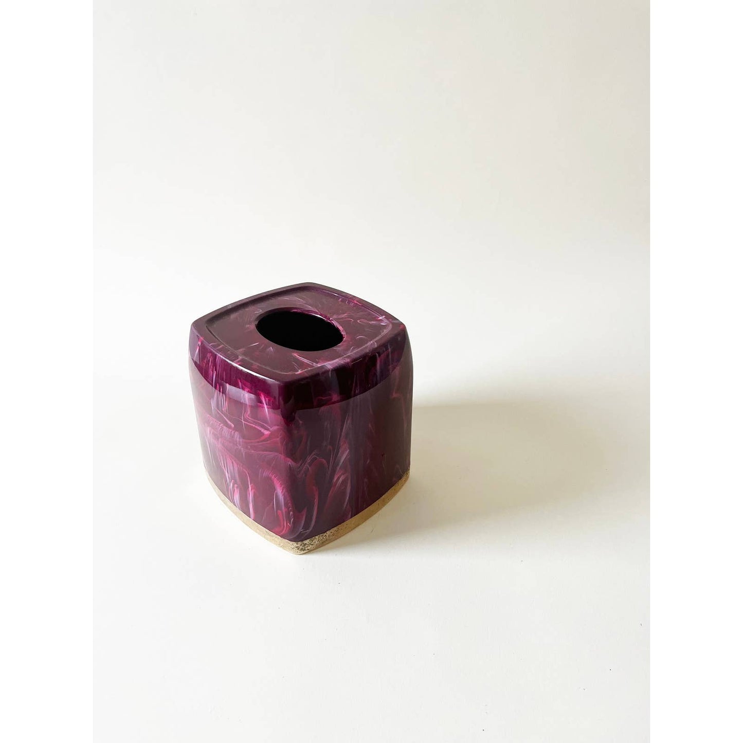 Vintage Marbleized Maroon Tissue Paper Cover