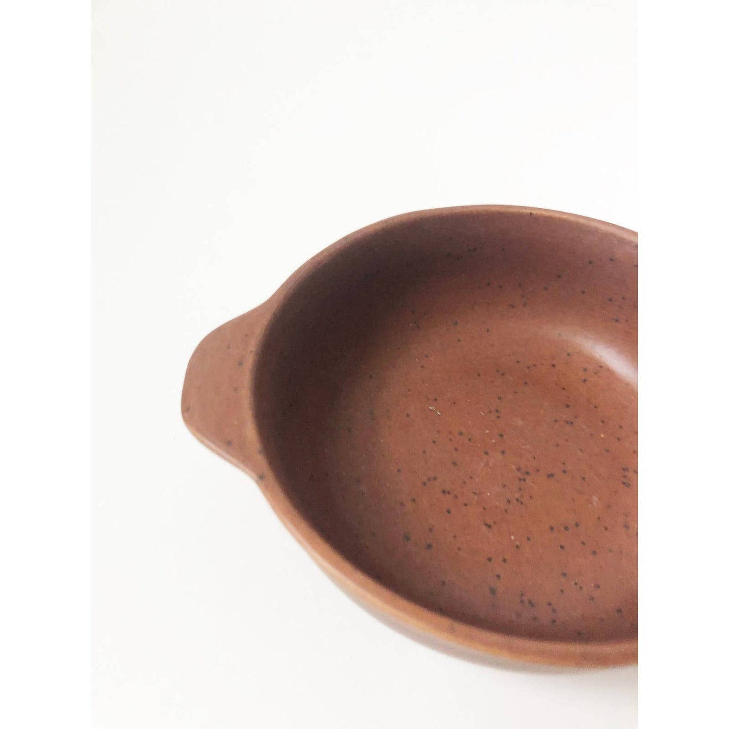 Deep Orange Stoneware Small Speckled Bowl