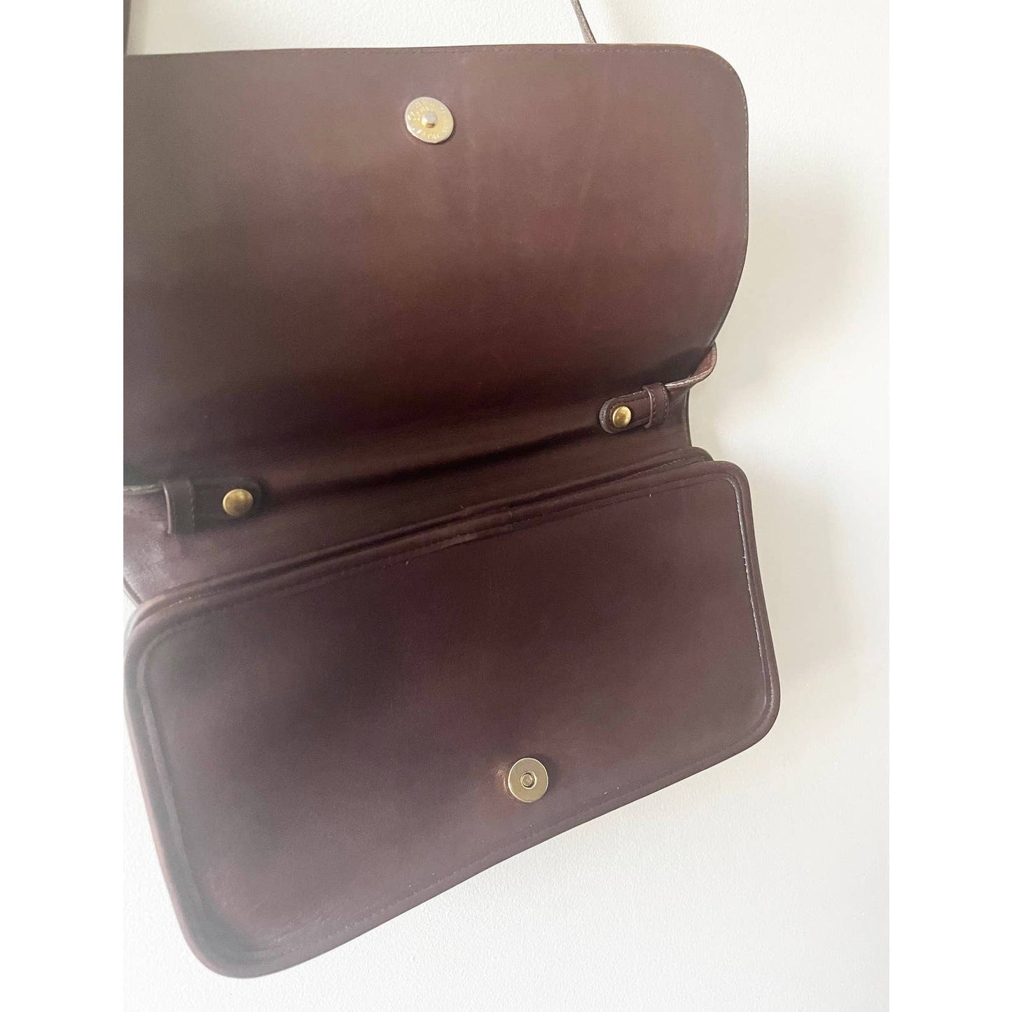 Vintage Dark Brown Coach Crossbody Purse