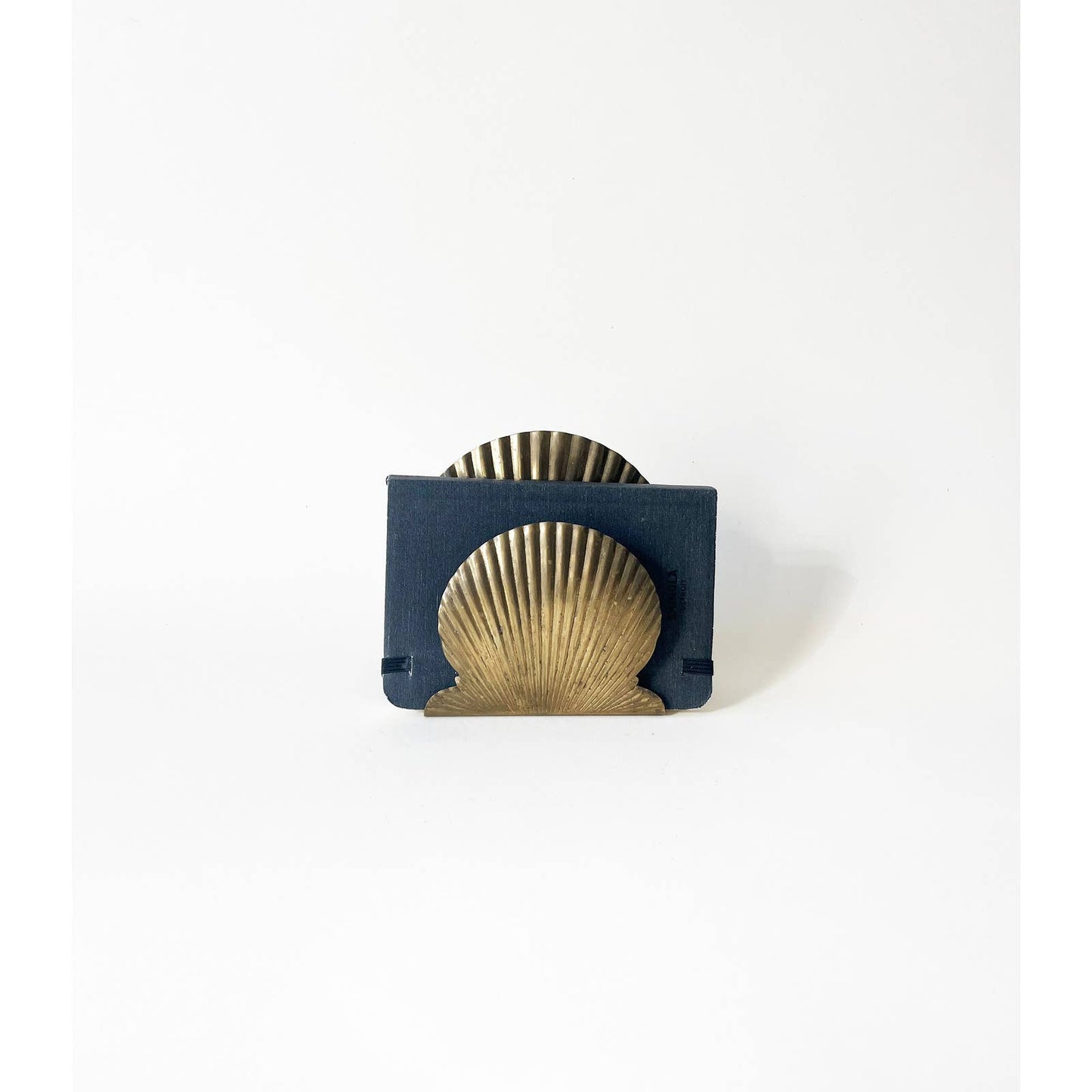 Vintage Brass Shell Letter Holder Classic Paper Divider