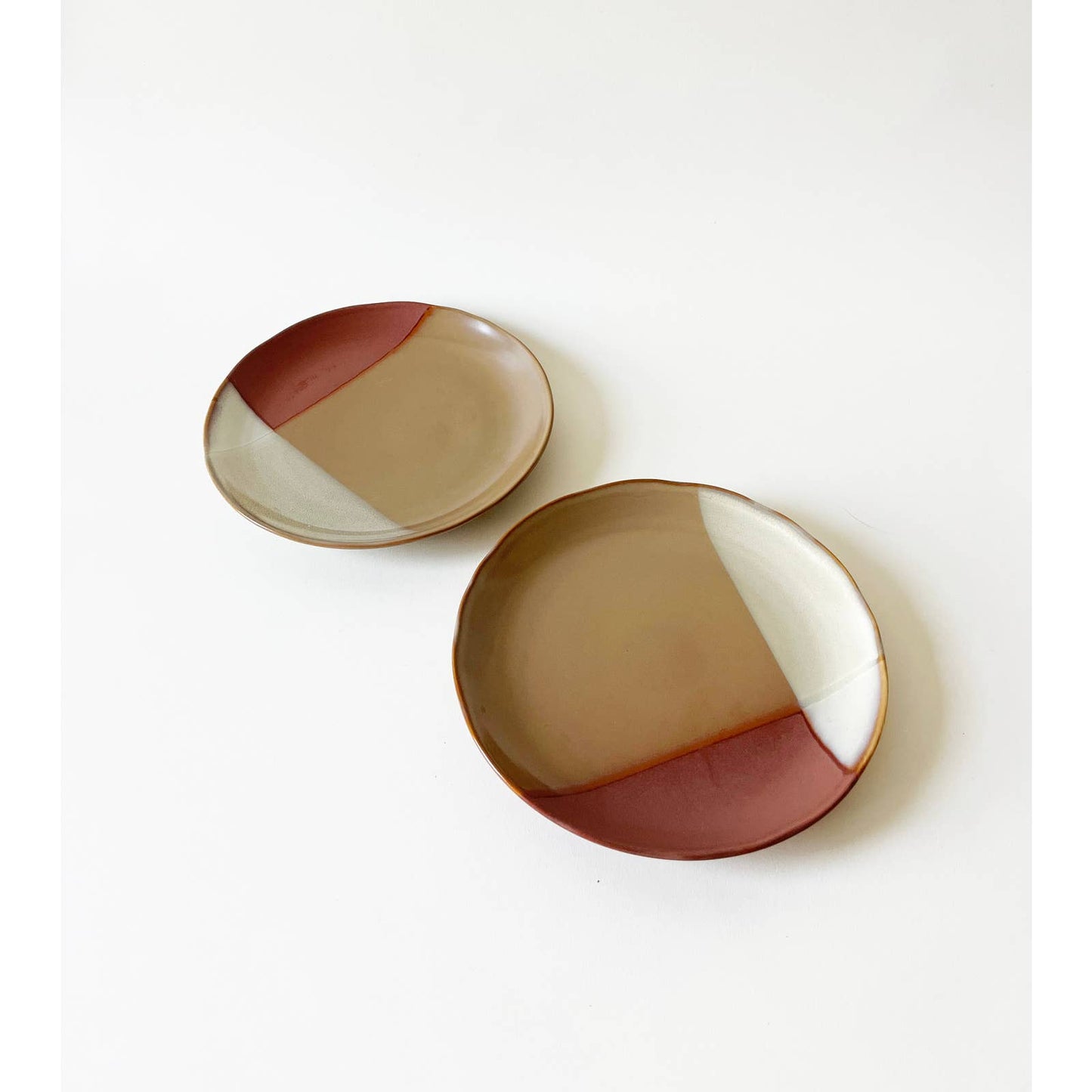 Vintage Stoneware Plates Earthward by SANGO