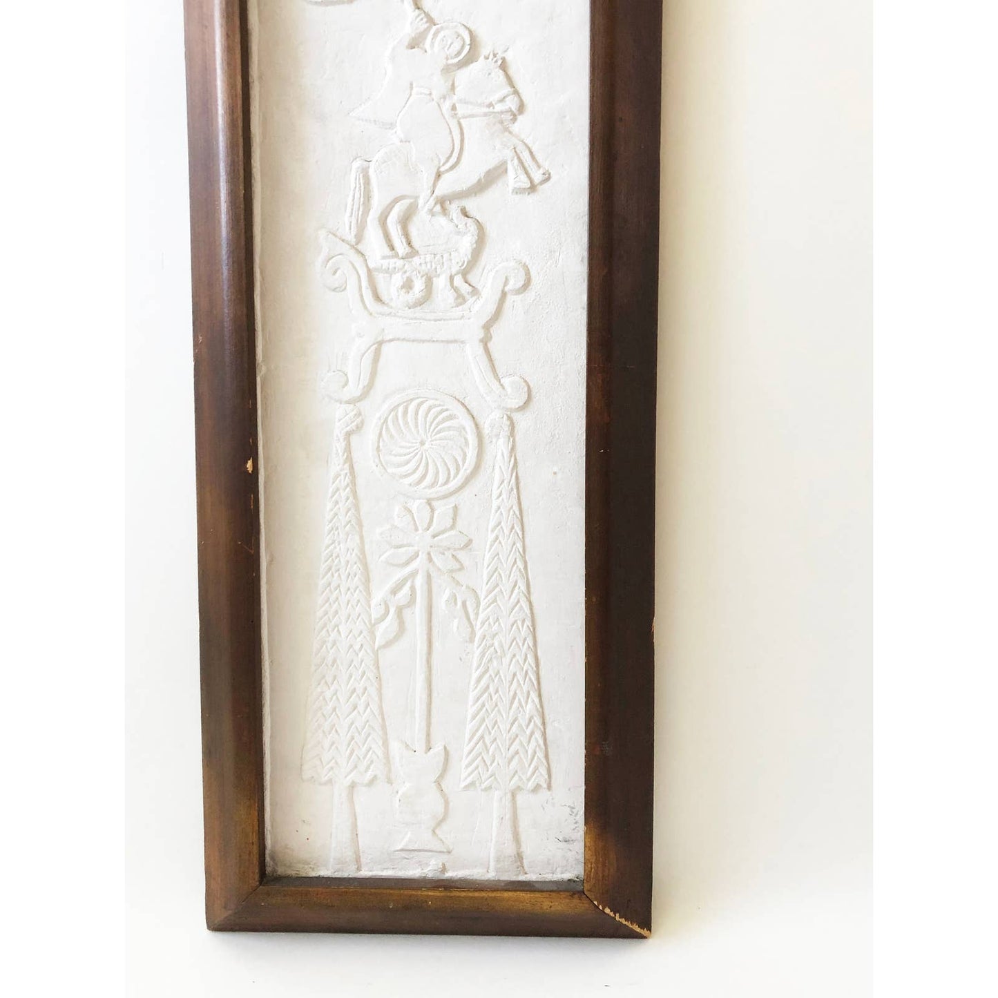 Vintage Celtic Cement Relief Plaque Wall Hanging