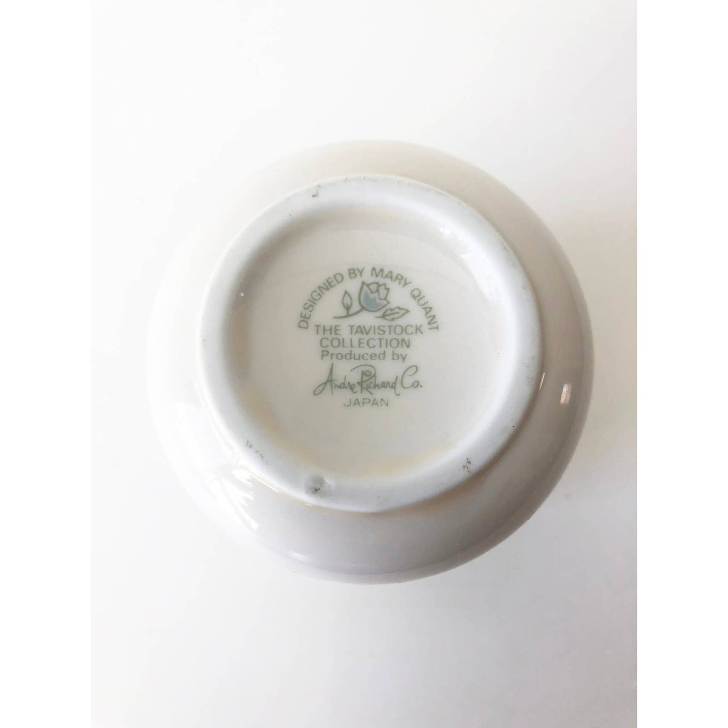 Modernist 80s Floral Ceramic Tooth Brush Holder