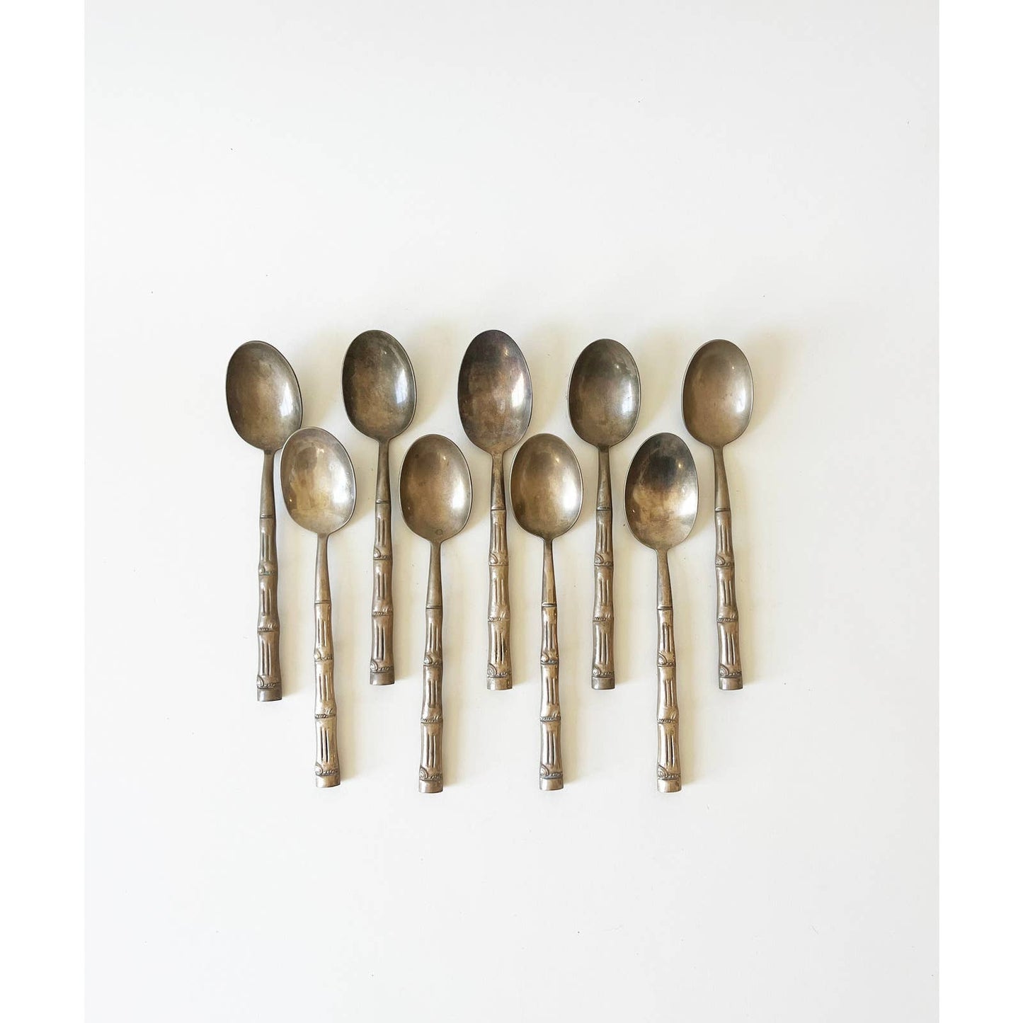 Classic Vintage Brass Bamboo Flatware
