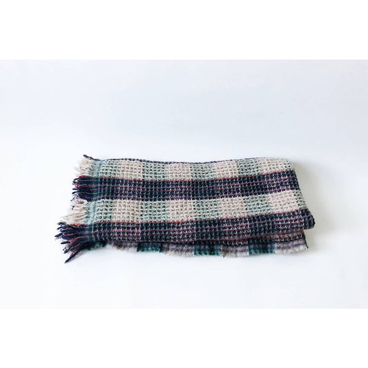 Vintage Jewel Tone Tweedmill Throw Blanket