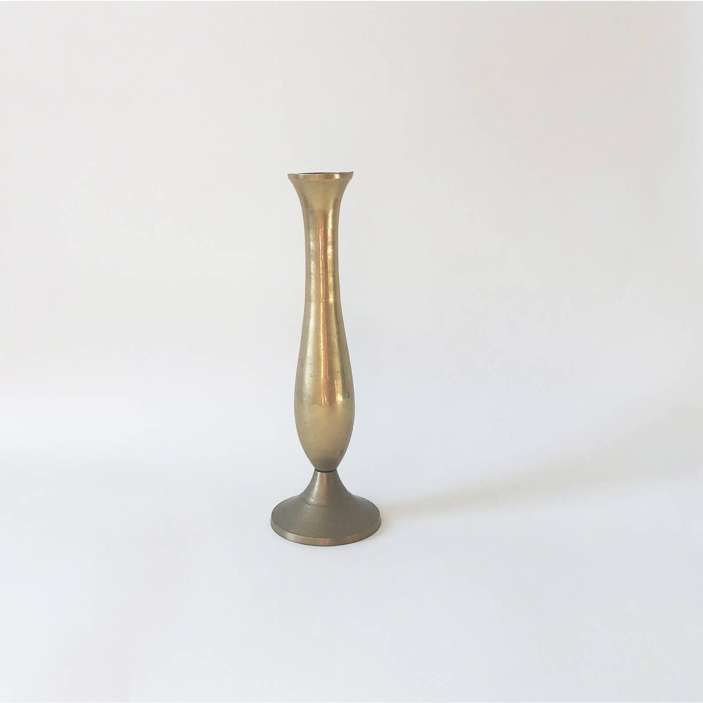 Vintage Tall Brass Vase