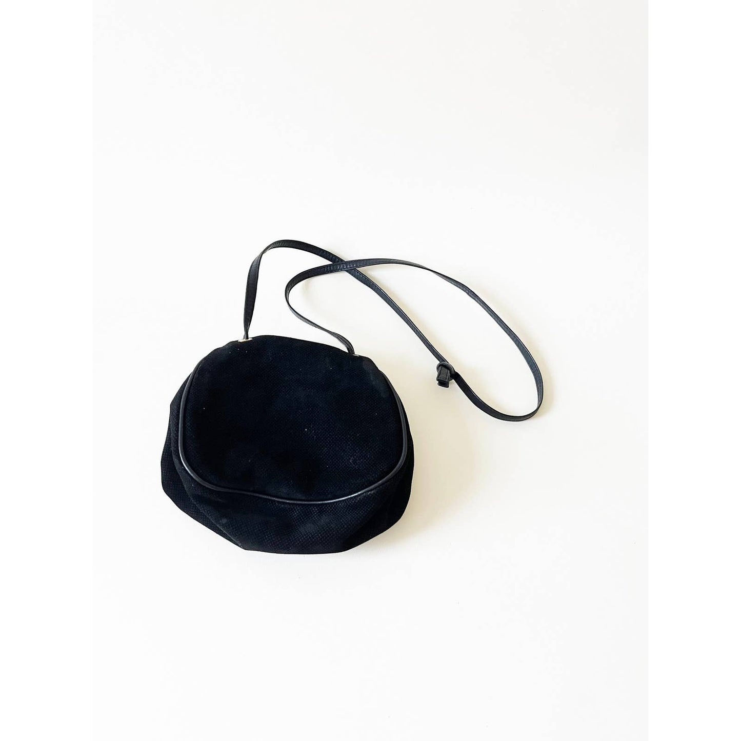 Bottega Veneta Vintage Black Leather Crossbody Bag