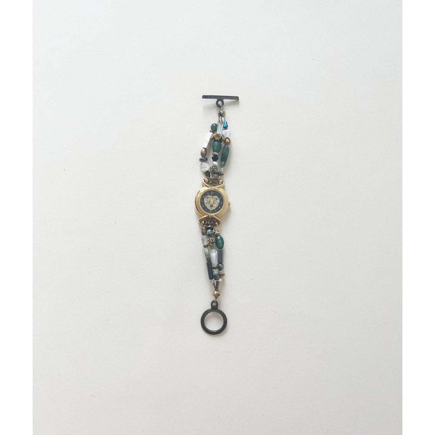 Vintage Rare Gold Beaded Charm Watch